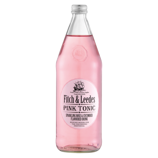 Fitch & Leedes Pink Tonic Soft Drink Bottle 750ml