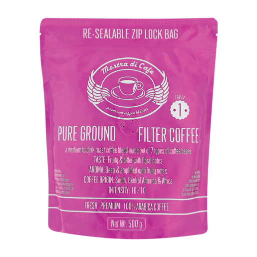 Mostra Di Cafe Forza No. 1 100% Arabica Pure Ground Filter Coffee 500g