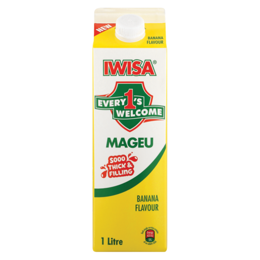 Iwisa No.1 Banana Flavoured Mageu 1L