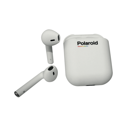Polaroid White True Wireless Bluetooth Earphones