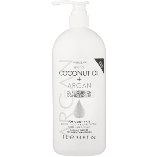 Two Oceans Curl Quench Coconut Oil & Argan Oil Conditioner Bottle 1L