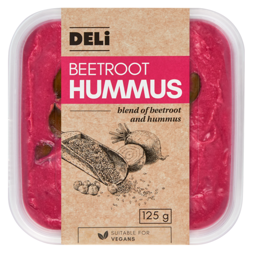Deli Beetroot Hummus Dip 125g