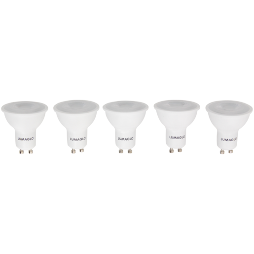 Lumaglo Warm White GU10 LED Dichroic Globes 4.5W 5 Pack