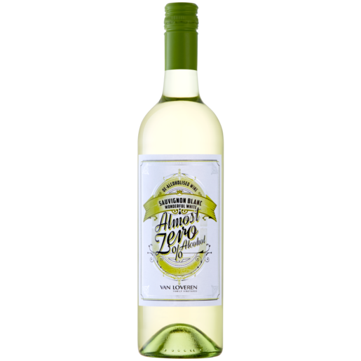 Van Loveren Almost Zero Alcohol Sauvignon Blanc White Wine Bottle 750ml