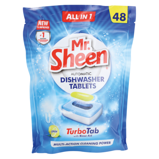 Mr. Sheen Automatic Lemon Dishwasher Tablets 48 Pack