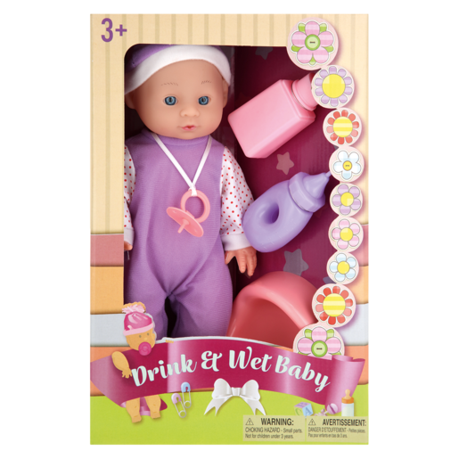 Drink & Wet Baby Doll 33cm