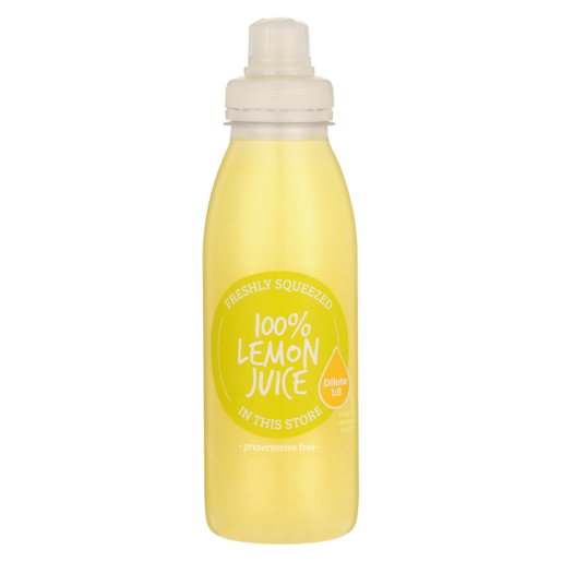 Freshly Squeezed 100% Lemon Juice Bottle 350ml
