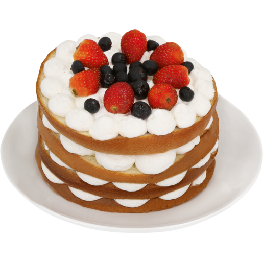 Berry & Cream Chiffon Cake