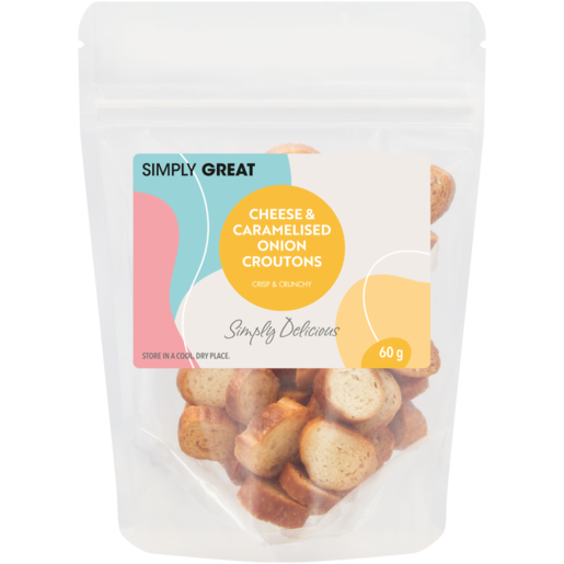 Simply Great Cheese & Onion Croutons 60g
