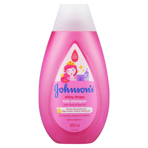 Johnson's Shiny Drops Kids Shampoo With A Drop Of Argan Oil 300ml