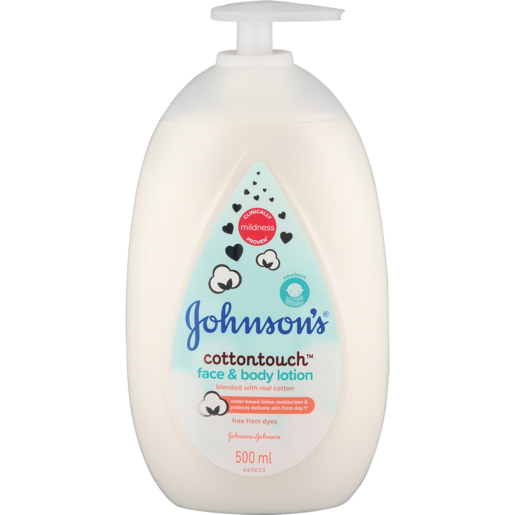 Johnson's Cotton Touch Face & Body Lotion 500ml, Baby Lotions, Creams &  Oils, Baby Toiletries, Baby