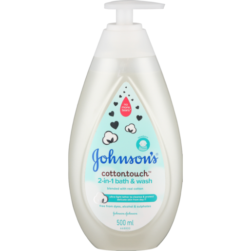 Johnson's Baby CottonTouch 2-In-1 Bath & Wash 500ml