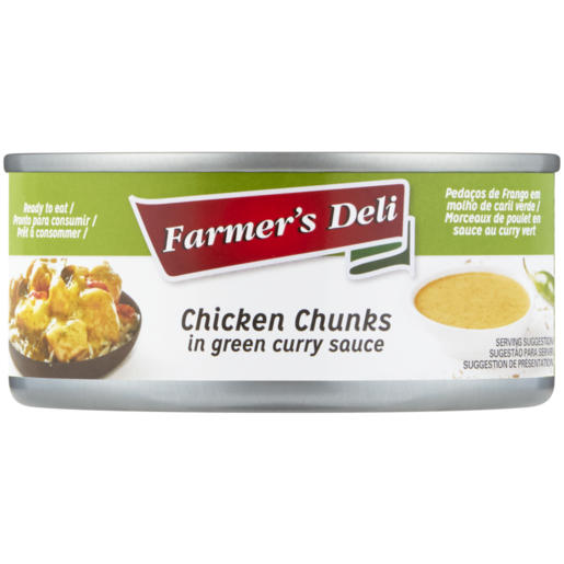 Farmer's Deli Chicken Chunks In Green Curry Sauce Can 150g