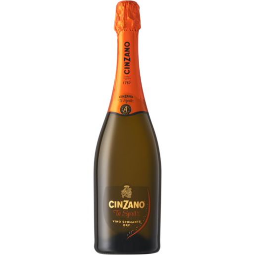 Cinzano Pro Spritz Vino Spumante Dry White Sparkling Wine Bottle 750ml