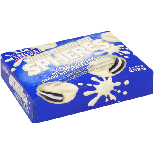 Chelsea White Chocolate Spheres Cocoa Biscuits 252g