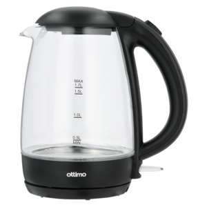 Glass Electric Tea Kettle, Water Boiler & Heater, 1 L, Clear - Zars Buy
