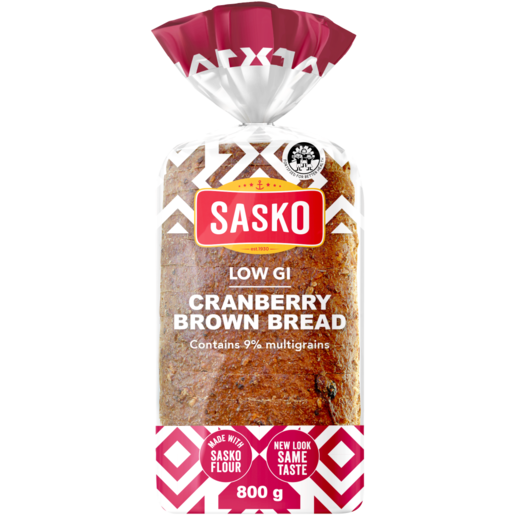 SASKO Low G.I Dumpy Cranberry Brown Bread 800g