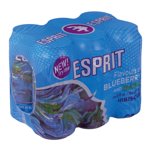 Espirit Blueberry & Basil Flavoured Spirit Cooler Can 6 x 440ml