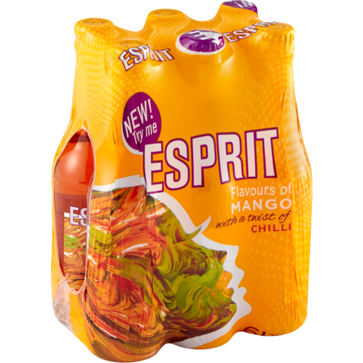 Esprit Mango With A Twist Of Chilli Flavoured Fruit Cooler Bottles 6 x 275ml