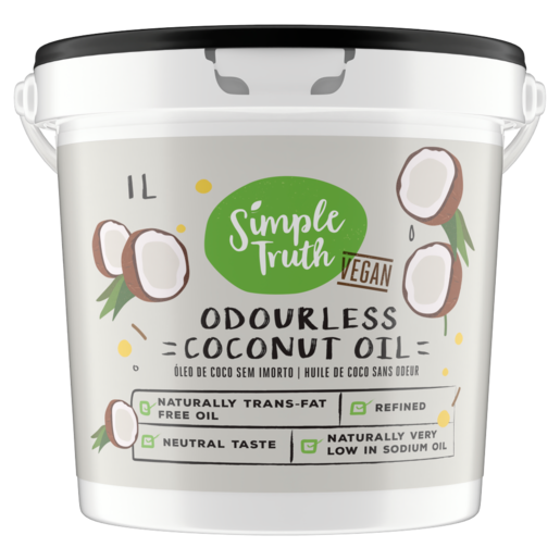 Simple Truth Vegan Odourless Coconut Oil 1L