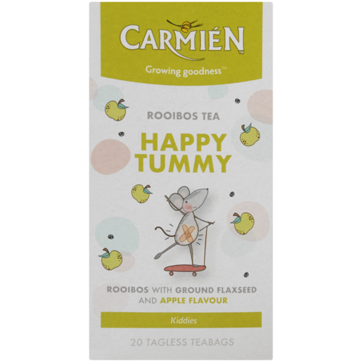 Carmién Kiddies Happy Tummy Rooibos With Ground Flaxseed Teabags 20 Pack