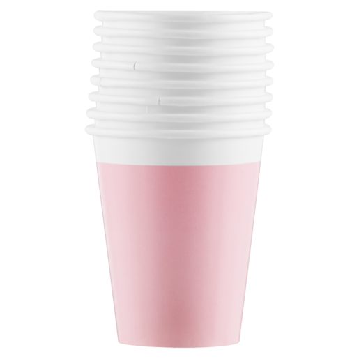 Decorata Pink Compostable Party Cup 200ml 8 Pack