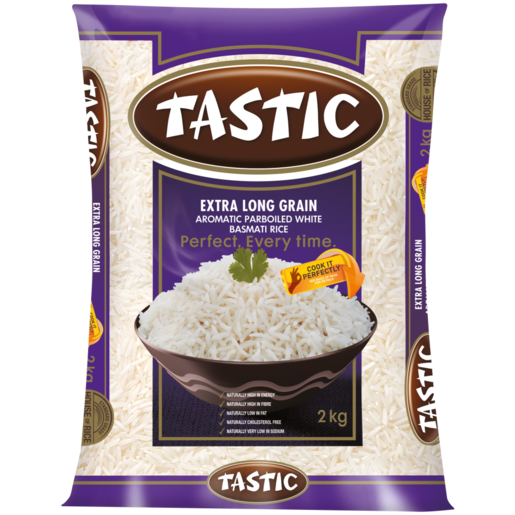 Tastic Extra Long Aromatic Parboiled Rice 2kg