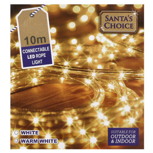 Santa's Choice Connectable LED Rope Light 10m