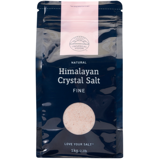 Universal Vision Fine Himalayan Crystal Salt Bag 1kg