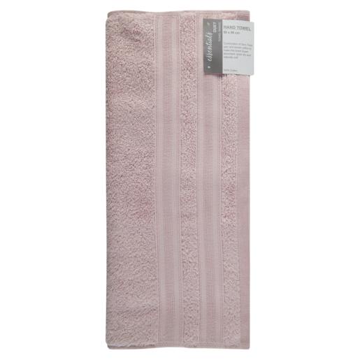 Essentials Duet Dusty Pink Guest Towel 30 x 90cm