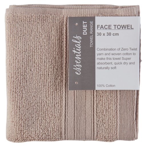 Essentials Duet Mink Face Towel 30 x 30cm