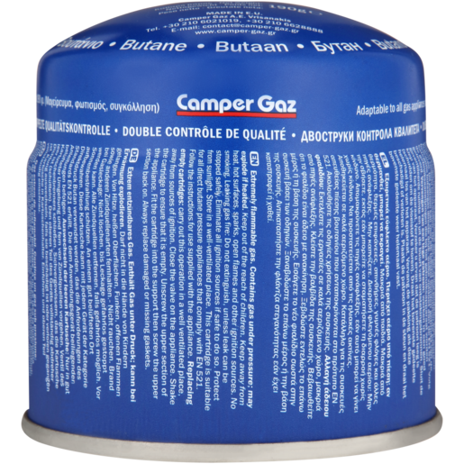 Camper Gaz Blue Butane Gas Cartridge 190g