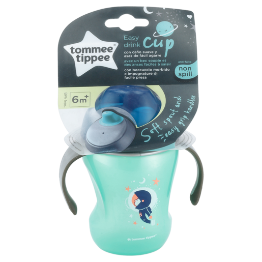 Tommee Tippee Green Easy Drink Non-Spill Explora Boy Cup 230ml 6 Months+
