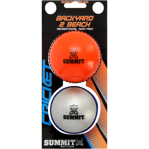 Summit Backyard 2 Beach Recreational Cricket Balls 2 Pack