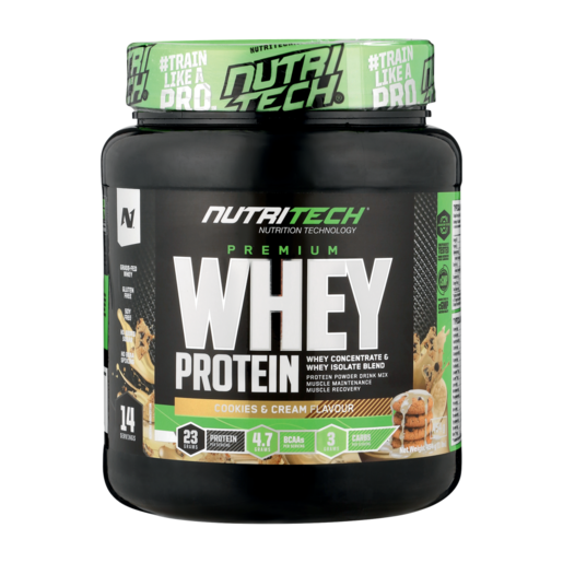 NutriTech Whey Protein Cookies & Cream Flavoured Drink 454g