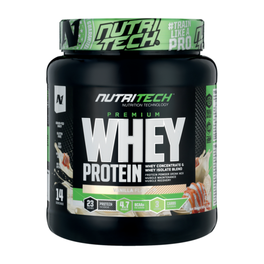 NutriTech Vanilla Flavoured Whey Protein 454g