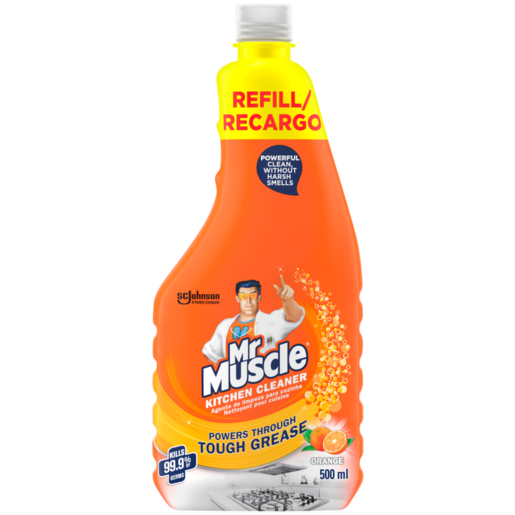 Mr Muscle Orange Kitchen Cleaner Refill Bottle 500ml