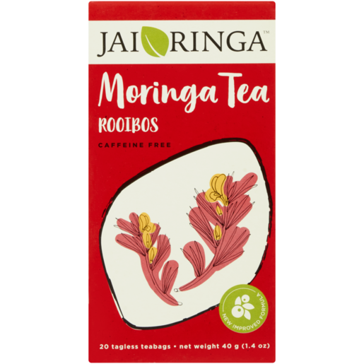 Jai-Ringa Rooibos Moringa Tagless Teabags 20 Pack
