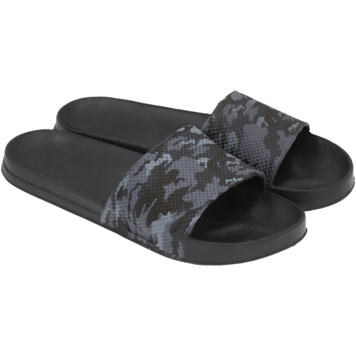 Mens Camo Black Pool Sandal Size 6-11