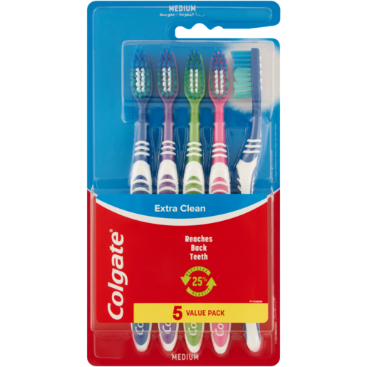 Colgate Extra Clean Toothbrushes 5 Pack
