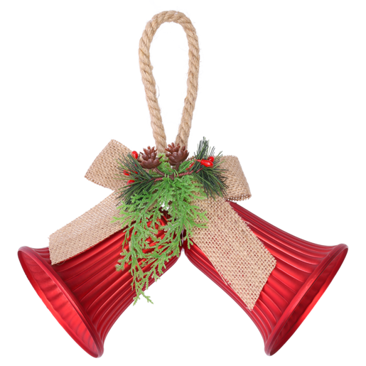 Santa's Choice Christmas Accessory Handing Bell 21cm (Colour May Vary)