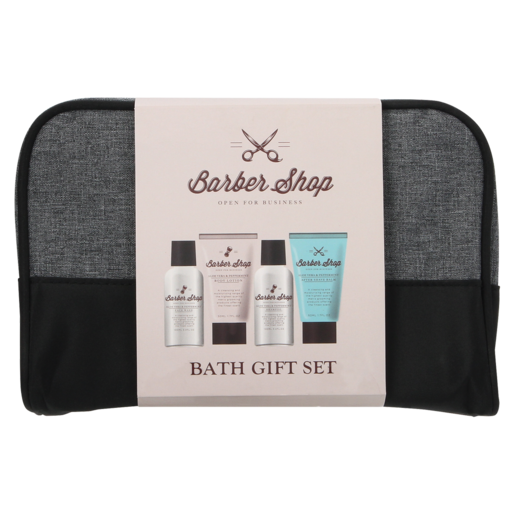 Barber Shop Bath Gift Set For Men 4 Piece