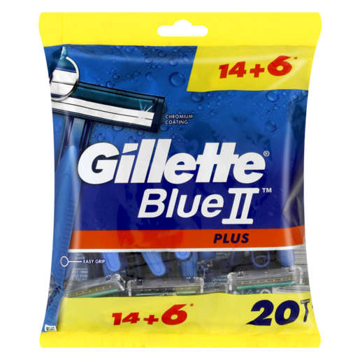 Gillette Blue2 Plus Disposable Razors 20 Pack