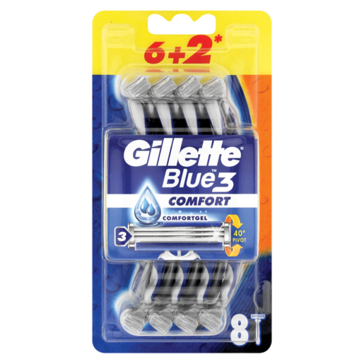 Gillette Blue3 Comfort Razor 8 Pack
