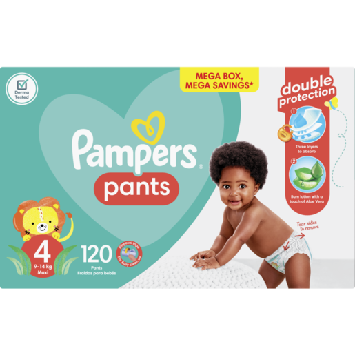 Pampers Pants Active Fit Size 4 9-14kg Diapers 120 Pack