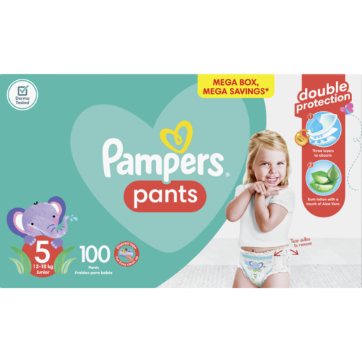 Pampers Pants Active Fit Size 5 12-18kg Diapers 100 Pack