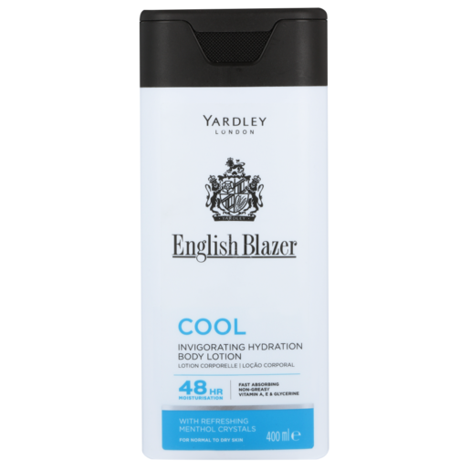 English Blazer Cool Invigorating Hydration Body Lotion 400ml