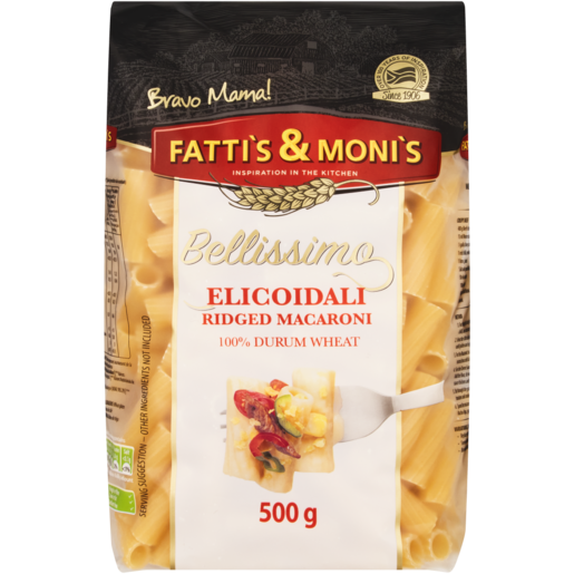 Fatti's & Moni's Bellissimo Elicoidali Ridged Macaroni Pasta 500g