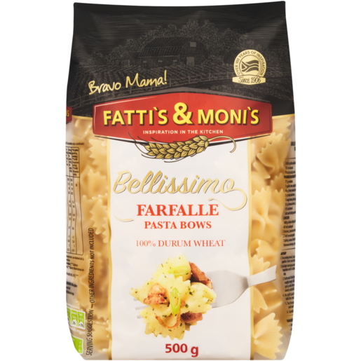 Fatti's & Moni's Bellissimo Farfalle Pasta Bows 500g 