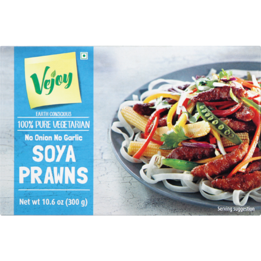 Vejoy Frozen 100% Pure Vegetarian Soya Prawns 300g